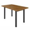 Ver imagem 2 de Mesa de Jantar 4 Lugares Madeira Maciça 120cm Mariana Preto/Cinamomo