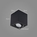 Ver imagem 2 de Plafon Spot Sobrepor Quadrado Box Preto Orluce + LED PAR20 Br. Frio ST2755