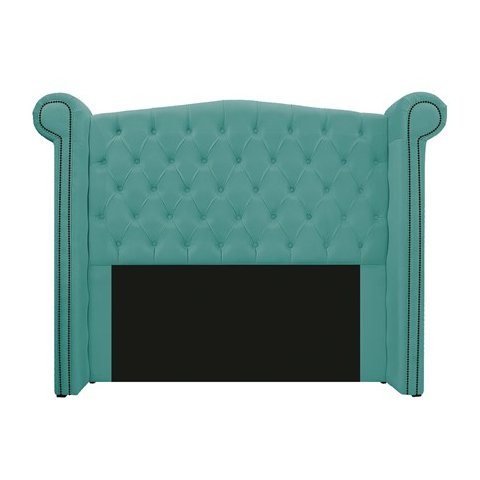 Cabeceira Madrid 140 cm Suede Azul Tiffany