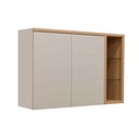 Ver imagem 2 de Armário Aéreo Duplo 2 Portas 120cm com Nicho Decorativo