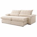 Ver imagem 4 de Sofá Genova Retrátil e Reclinável 220m - Marfim