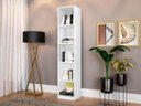 Ver imagem 2 de Sapateira Vertical Estreita 100% MDF Branco