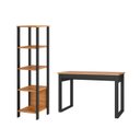 Ver imagem 3 de Kit Escritório Mesa e Estante Industrial 100% MDF Pradel
