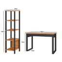 Ver imagem 2 de Kit Escritório Mesa e Estante Industrial 100% MDF Pradel