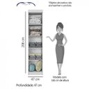 Ver mais imagens de Guarda-Roupa Modulado 1 Porta Duster Albatroz Albatroz Móveis