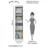 Guarda-Roupa Modulado 1 Porta Duster Albatroz Albatroz Móveis - 8