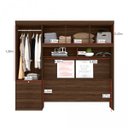 Ver imagem 4 de Guarda-Roupa Casal com Espelho 4 Portas Duster Albatroz Móveis