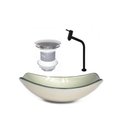 Ver imagem 2 de Cuba de Vidro Oval 46cm Champanhe + Valvula + Torneira Preta