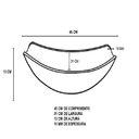 Ver imagem 6 de Cuba de Vidro Oval 46cm Champanhe + Valvula + Torneira Preta