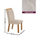 Ver imagem 4 de Conjunto Mesa de Jantar com 6 Cadeiras 180cm MDF Marrom Off White