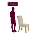 Ver imagem 5 de Conjunto Mesa de Jantar com 6 Cadeiras 180cm MDF Marrom Off White