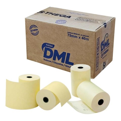 Bobina Térmica para Ecf - 80mm X 40m - Dml - Caixa 30 Unidades
