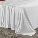 Ver imagem 2 de Jogo de Cama Casal Viúva Nobre 4 Peças Malha 100% Algodão - Branco / Vermelho