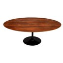 Ver imagem 1 de Mesa Saarinen Oval Pau Ferro 180x100cm - Base Preta Mgsaarinen