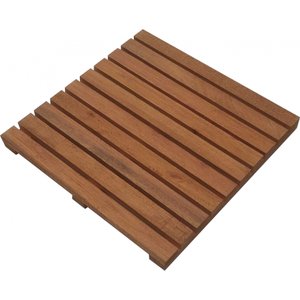 Deck de Madeira Modular 50x50cm com Pintura Neonx 50x50 Cm com Pintura Osmocolor Imbuia Semi Tran