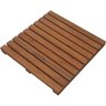 Deck de Madeira Modular 50x50cm com Pintura Neonx 50x50 Cm com Pintura Osmocolor Imbuia Semi Tran - 1