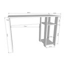 Ver imagem 4 de Mesa Escrivaninha Gamer Slim Peternella Móveis