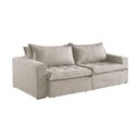 Ver imagem 4 de Sofá Cama 4 Lugares Retrátil Reclinável M-184 Veludo Martins Creme