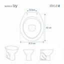 Ver imagem 3 de Tampa de Vaso Almofadada Amortecedor Izy Branco para Deca