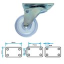 Ver imagem 7 de Suporte para Vaso de Planta Quadrado com Rodinhas Cristal 35cm