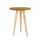 Ver imagem 1 de Mesa de Canto Theo Savana com Pés Madeira Natural - Reller Móveis