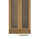 Ver imagem 5 de Cristaleira com 2 Portas de Vidro - Natural
