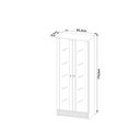 Ver imagem 6 de Cristaleira com 2 Portas de Vidro - Natural