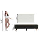 Ver imagem 7 de Rack Madesa Reims e Painel para Tv até 55 Polegadas 2 Portas e 1 Gaveta - Preto/branco