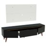 Rack Madesa Reims e Painel para Tv até 55 Polegadas 2 Portas e 1 Gaveta - Preto/branco - 6