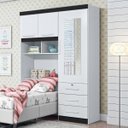 Ver mais imagens de Guarda-Roupa Solteiro com Espelho 3 Portas Duster Duster Albatroz Móveis