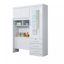 Ver imagem 3 de Guarda-Roupa Solteiro com Espelho 3 Portas Duster Duster Albatroz Móveis