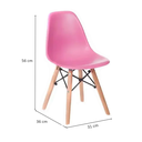 Ver imagem 3 de Armário Montessoriano Gaveteiro + Mesa + Baú Rubi 100% Mdf + Eiffel Rosa