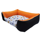 Ver imagem 2 de Cama para Cachorro Retangular 100% Algodão Preto/espacial Confortável Resistente e Espaçosa Duz Pets