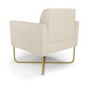 Ver imagem 6 de Poltrona Sala Decorativa Marisa Base X Industrial Dourada Sintético D03 - D’Rossi