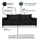 Ver imagem 7 de Sofá Etios 2 Lugares 2,20 Veludo - Lucadi Home