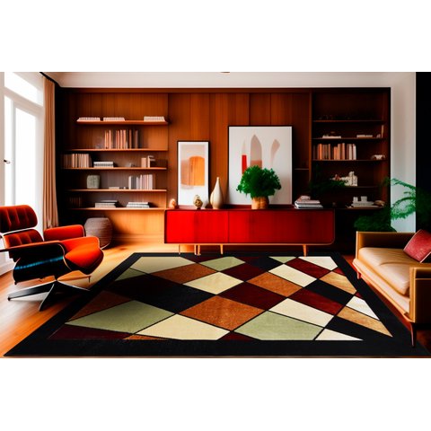Tapete Rayza Marbella Moderno Vitral 2.00m X 3.00m