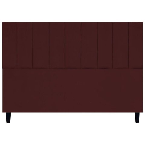 Cabeceira para Cama King 195 Cm Elen Suede Bordô Suede