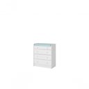 Ver imagem 3 de Berço Mini Cama C/colchão /cômoda C/trocador Branco-fdecor