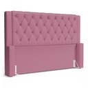 Ver imagem 1 de Cabeceira Atena para Cama Box Queen Size 160cm Capitonê com Frame Suede Rosa - Abmaza