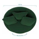 Ver imagem 2 de Poltrona Decorativa Giratória Glória em Veludo Verde com Almofadas Loja Sheep