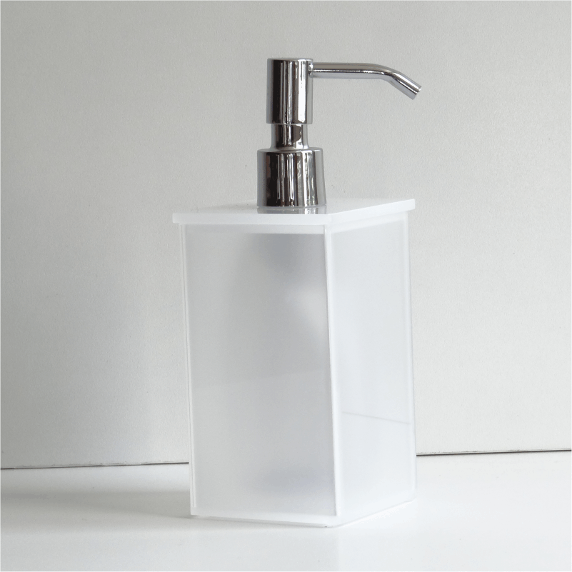 DISPENSER SABONETE LÍQUIDO ALLEGRY CRISTAL FOSCO - 1