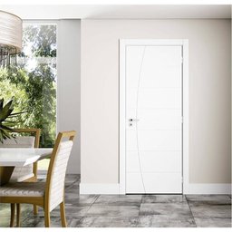 Porta Em Mdp Sólido Elegance 210X72Cm Branca - 1