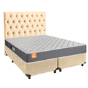 Ver imagem 1 de Cama Box + Colchão King D23 Pro Inducol + Cabeceira Estofada