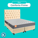 Ver imagem 4 de Cama Box + Colchão King D23 Pro Inducol + Cabeceira Estofada