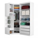 Ver imagem 3 de Guarda-Roupa Casal Modulado Canto 4 Portas França Espresso Móveis