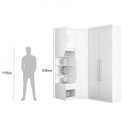 Ver imagem 4 de Guarda-Roupa Casal Modulado Canto 4 Portas França Espresso Móveis