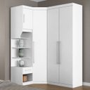 Ver imagem 1 de Guarda-Roupa Casal Modulado Canto 4 Portas França Espresso Móveis
