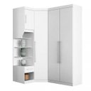 Ver imagem 2 de Guarda-Roupa Casal Modulado Canto 4 Portas França Espresso Móveis