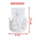 Ver imagem 3 de Enfeite Porta Velas de Resina Design Decorativo 17cm X 9cm