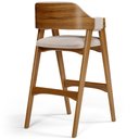 Ver imagem 7 de Kit 02 Banquetas Altas para Cozinha Sala de Jantar Bar Suran L02 Bouclê Creme - Lyam Decor